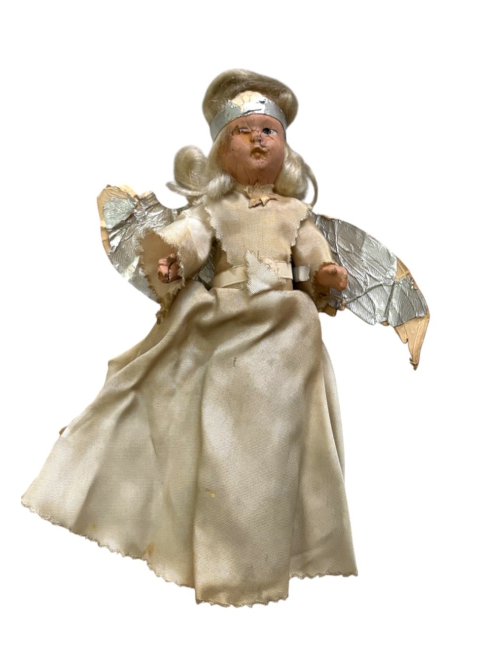 ANTIQUE➕1940’s Noma Composite Tattered Angel